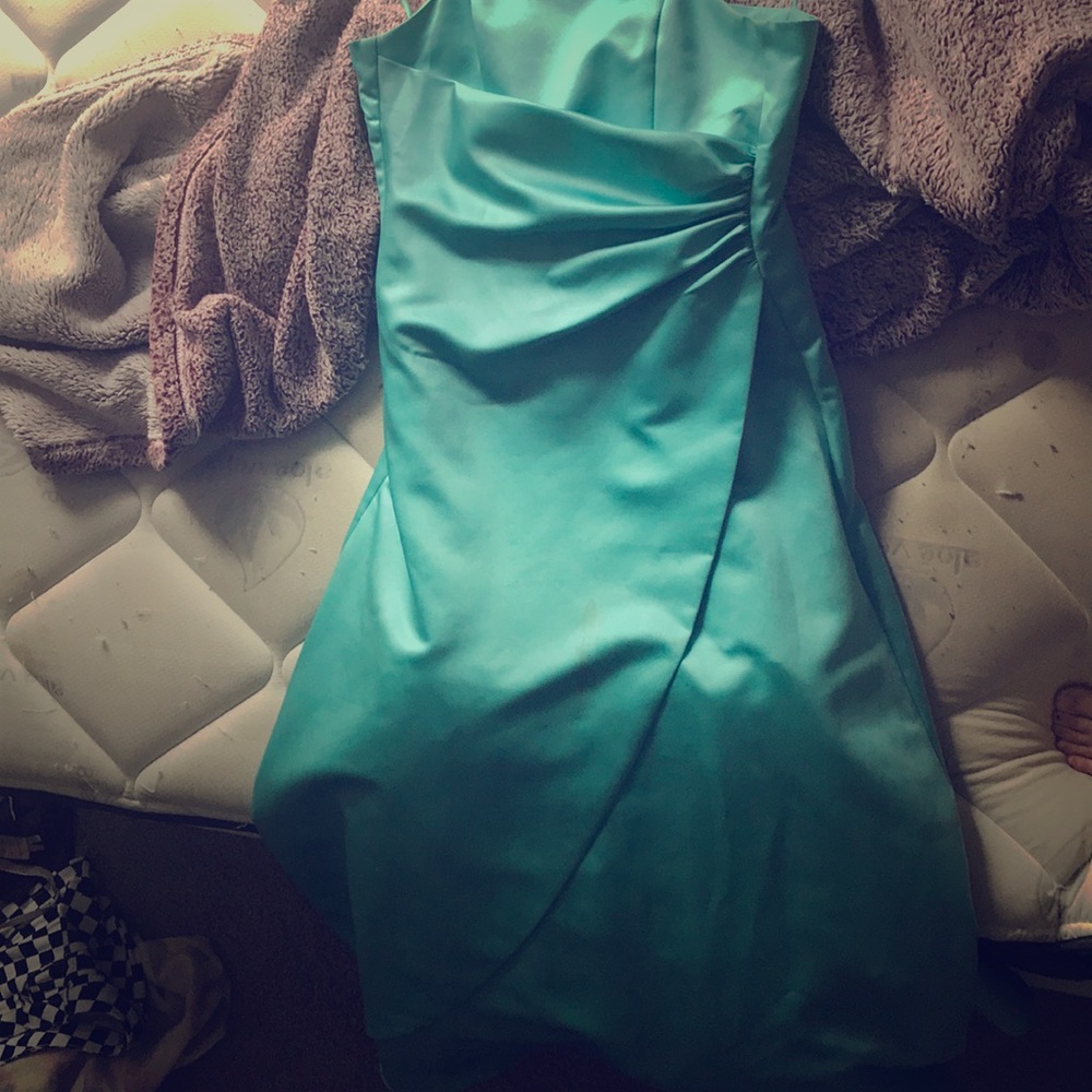 Blue prom dress